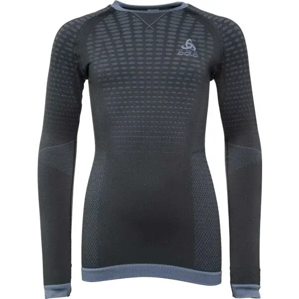 Odlo BL TOP PERFORMANCE WARM KID Detské  funkčné tričko, tmavo sivá, veľkosť 116-128