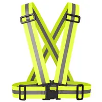 Runto X05 Elastická športová reflexná vesta s nastaviteľnými popruhmi, reflexný neón, veľkosť