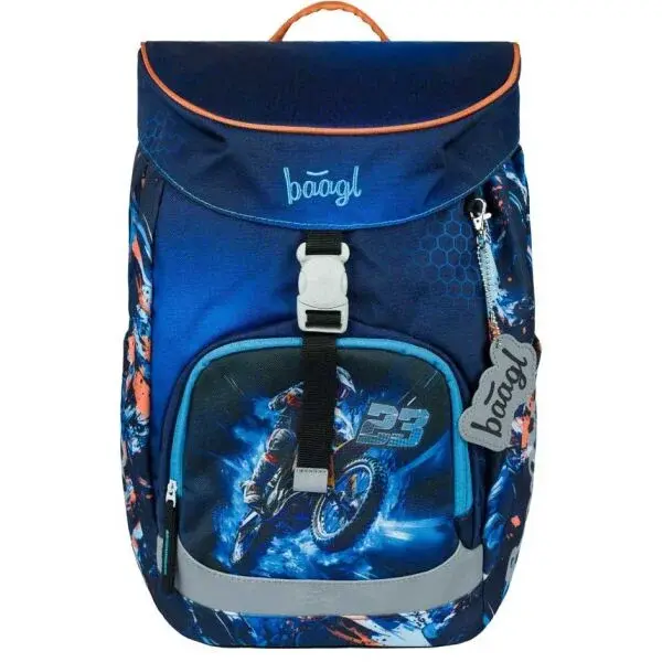 BAAGL AIRY MOTORKA Školský ruksak, modrá, veľkosť