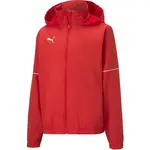 Puma TEAM GOAL RAIN JACKET JR Detská športová bunda, červená, veľkosť