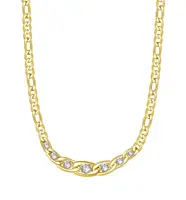 Brosway Pozlacený ocelový náhrdelník s krystaly Symphonia BYM98