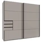 MID.YOU SKŘÍŇ S POSUVNÝMI DVEŘMI, béžová, šedobéžová, 225/210/64 cm