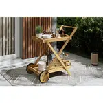 Ambia Garden ZAHRADNÍ SERVÍROVACÍ VOZÍK, barvy akácie, 85/90/53 cm
