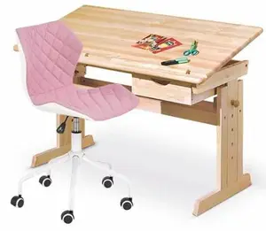 HALMAR Sestava - Stůl JULIA + Židle MATRIX 3 růžová