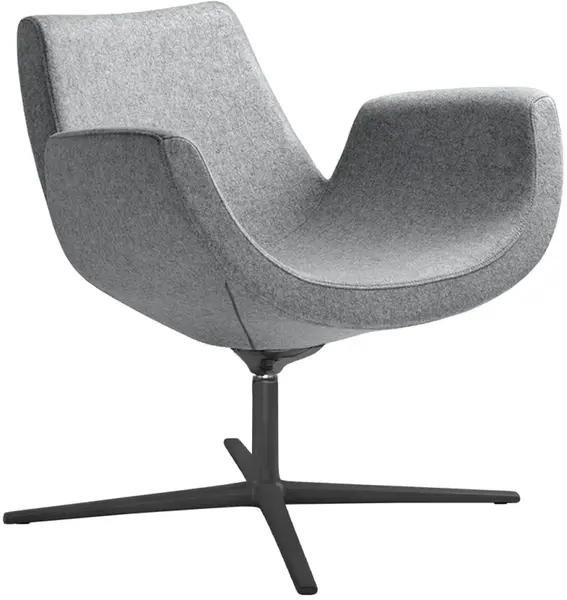 LD SEATING Konferenční křeslo RELAX,RE-S-RA,F27-N1, kříž hliník černý