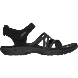 Skechers REGGAE SLIM - MEADOW GRAZER Dámské sandály, černá, velikost