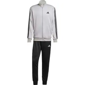 adidas 3-STRIPES TRACKSUIT Pánská tepláková souprava, šedá, velikost