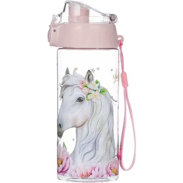 Oxybag CLICK 500 ML HORSE ROMANTIC Dětská láhev, transparentní, velikost 500 ML
