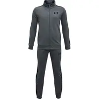 Under Armour KNIT TRACK SUIT Chlapecká sportovní souprava, tmavě šedá, velikost XS
