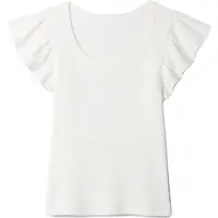 GAP SCOOP Dívčí tričko, bílá, velikost