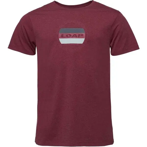LOAP BOJAR Pánské tričko, vínová, velikost
