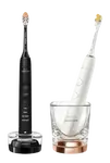 PHILIPS SONICARE Sonické zubní kartáčky 9000 DiamondClean HX9914/69 1+1 černý a rosegold