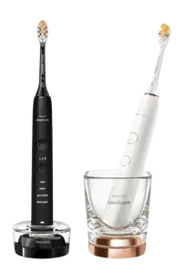 PHILIPS SONICARE Sonické zubní kartáčky 9000 DiamondClean HX9914/69 1+1 černý a rosegold