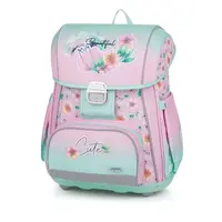 Oxybag PREMIUM FLOWERS Anatomický batoh, růžová, velikost