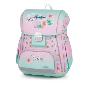 Oxybag PREMIUM FLOWERS Anatomický batoh, růžová, velikost