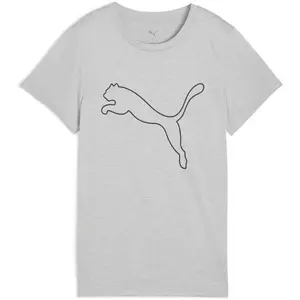 Puma W TAD ESSENTIAL HEATHER LOGO TEE Dámské tričko, šedá, velikost