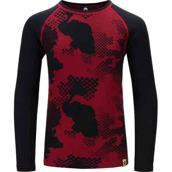 Bula FREERIDE MERINO WOOL Dětské vlněné tričko, černá, velikost 10Y