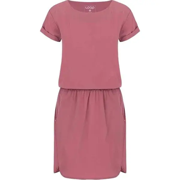 LOAP UBRINA Dámské šaty, růžová, velikost