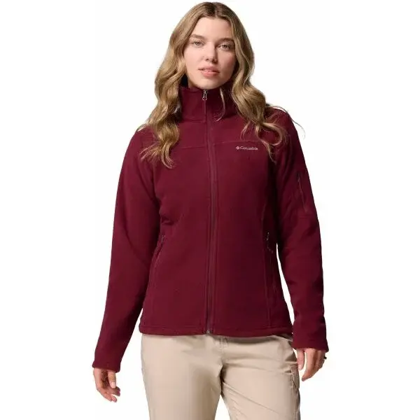 Columbia FAST TREK II JACKET Dámská flísová mikina, vínová, velikost