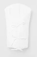 Baby Nellys Klasická retro zavinovačka NATURE šněrovací s výplní - bílá