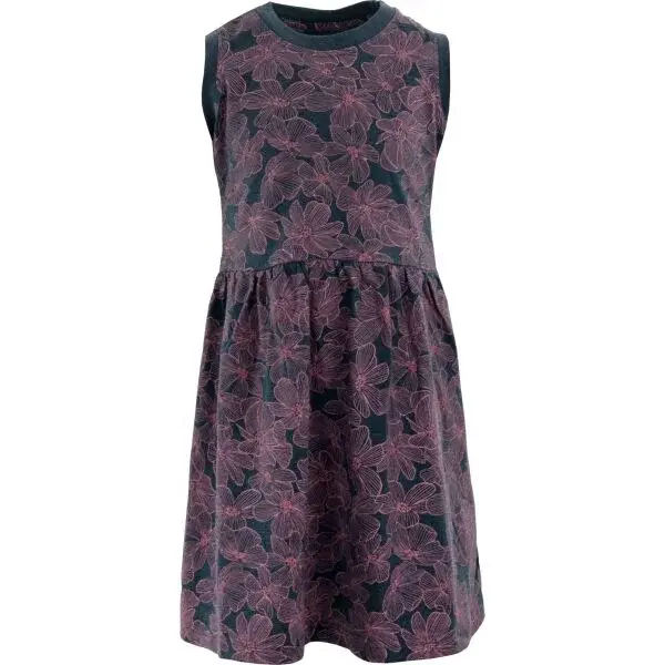 ALPINE PRO PLEXO Dívčí šaty, tmavě modrá, velikost 116-122