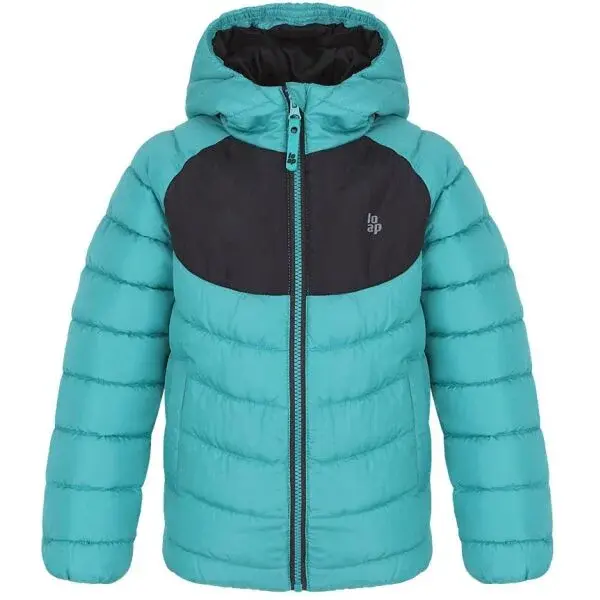 LOAP ISNUM Chlapecká bunda, tyrkysová, velikost 158-164