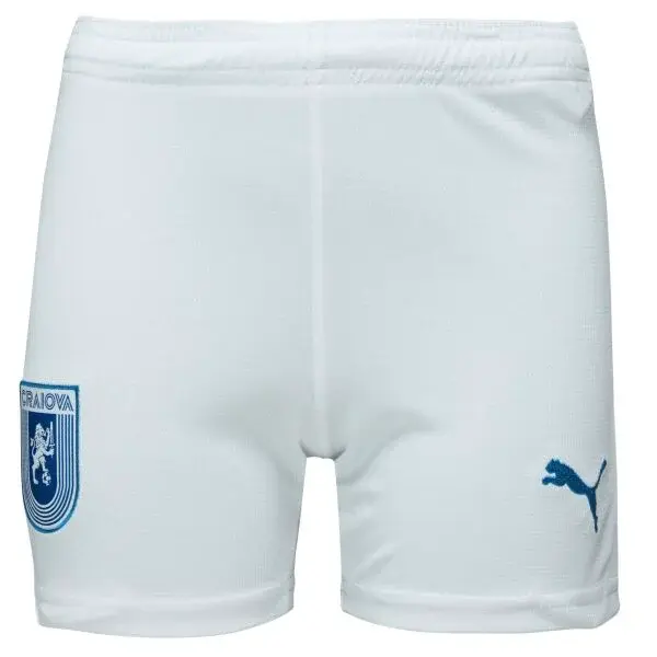 Puma UCV SHORTS JR Dětské fotbalové šortky, bílá, velikost