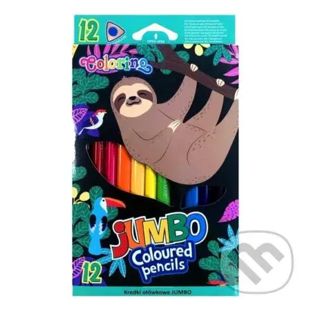 Colorino pastelky trojhranné JUMBO Wildkid 12 farieb
