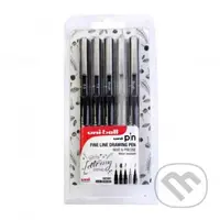 UNI PIN Sada linerů - odstíny černé a šedé 5 ks