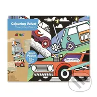 Sametové omalovánky MAXI - Auta - hra z kategorie Vzdělávací hry