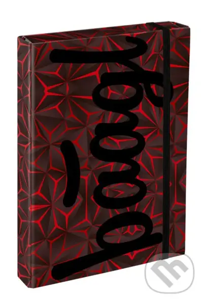 Dosky na školské zošity Baagl Jumbo Red Polygon (A4)