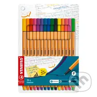 Jemný liner STABILO point 88 (15 kusov / farieb v púzdre)