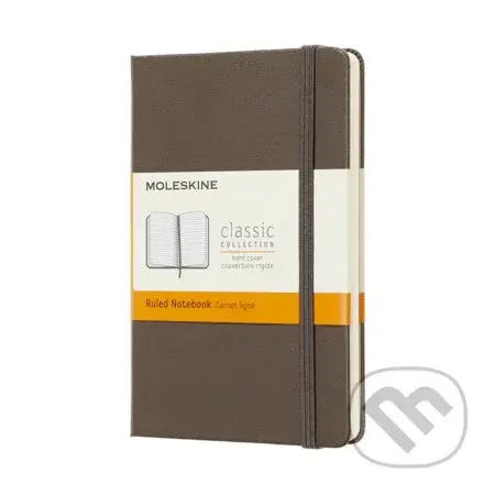 Moleskine - hnedý zápisník (malý, linajkovaný)