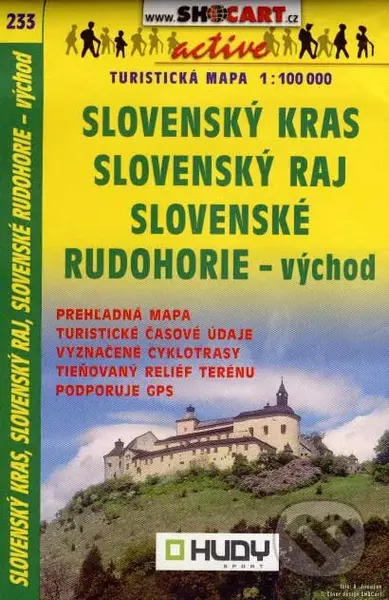 Slovenský kras, Slovenský raj, Slovenské rudohorie - východ 1:100 000