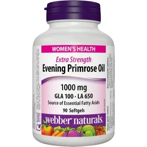 WEBBER NATURALS Pupalka Dvojročná 1000 mg 90 kapsúl