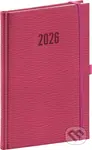NOTIQUE Týždenný diár Rivoli 2026 (ružový) (stĺpcový, s pútkom na pero, elastické zatváranie)