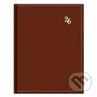 Manager diár NEAPOL 2026 (hnedý) (12-mesačný, týždenný, A4, stĺpcový)