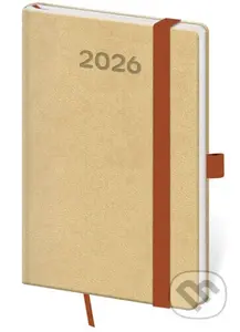Kapesní diář 2026 Print Pop cappuccino