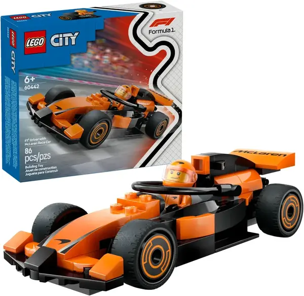 LEGO Jazdec F1 s pretekárskym autom McLaren 60442