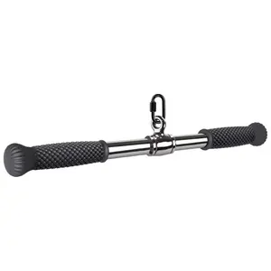 MG Pull Down Bar tricepsový adaptér na kladku, čierny