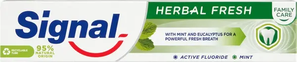 Signal zubná pasta Family herbal fresh