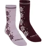 KARI TRAA VINST Dámské vlněné ponožky, růžová, velikost