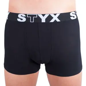Styx MEN'S BOXERS SPORTS RUBBER Pánske boxerky, čierna, veľkosť