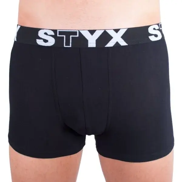 Styx MEN'S BOXERS SPORTS RUBBER Pánske boxerky, čierna, veľkosť