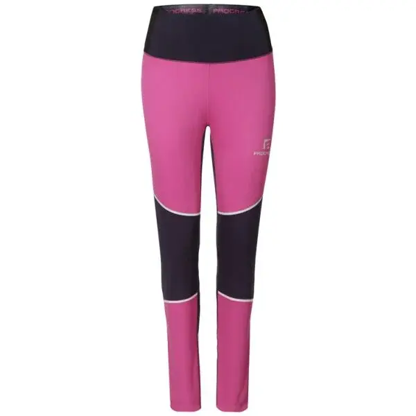 PROGRESS PROSNOW LADY Dámske zimné elastické nohavice, ružová, veľkosť