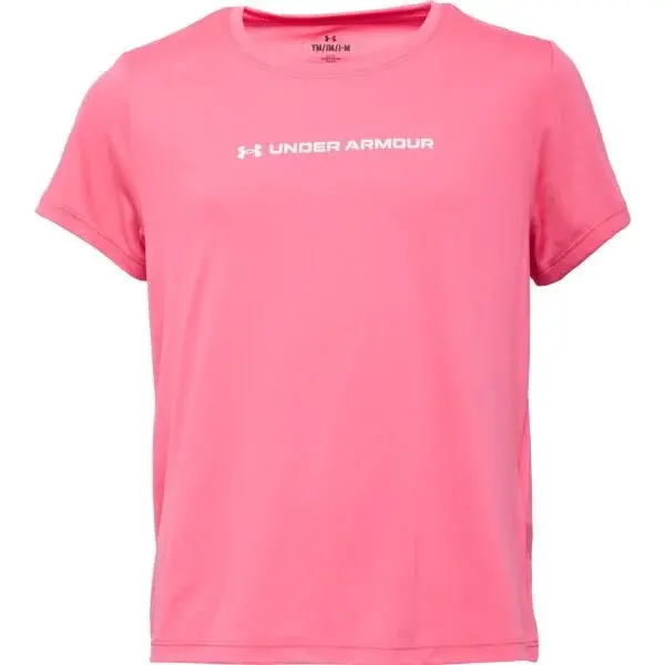 Under Armour TECH WORDMARK GRAPHIC Dívčí tričko, růžová, velikost M