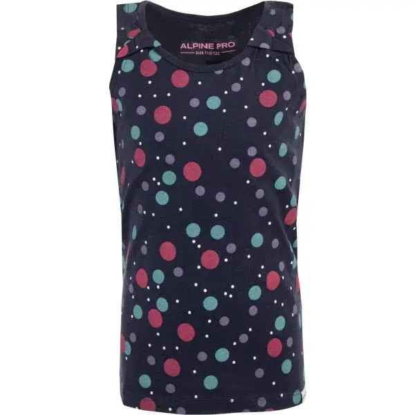 ALPINE PRO JUKO Dívčí tílko, tmavě modrá, velikost 116-122