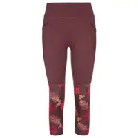 KILPI SOLAS Dámské 3/4 legíny, červená, velikost