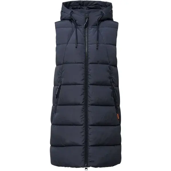 s.Oliver QS OUTDOOR WAISTCOAT Dámská vesta, tmavě modrá, velikost