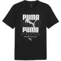 Puma GRAPHIC STACKED TEE Pánské triko, černá, velikost